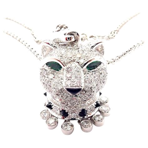 buy cartier panthere necklace|cartier diamond panther necklace.